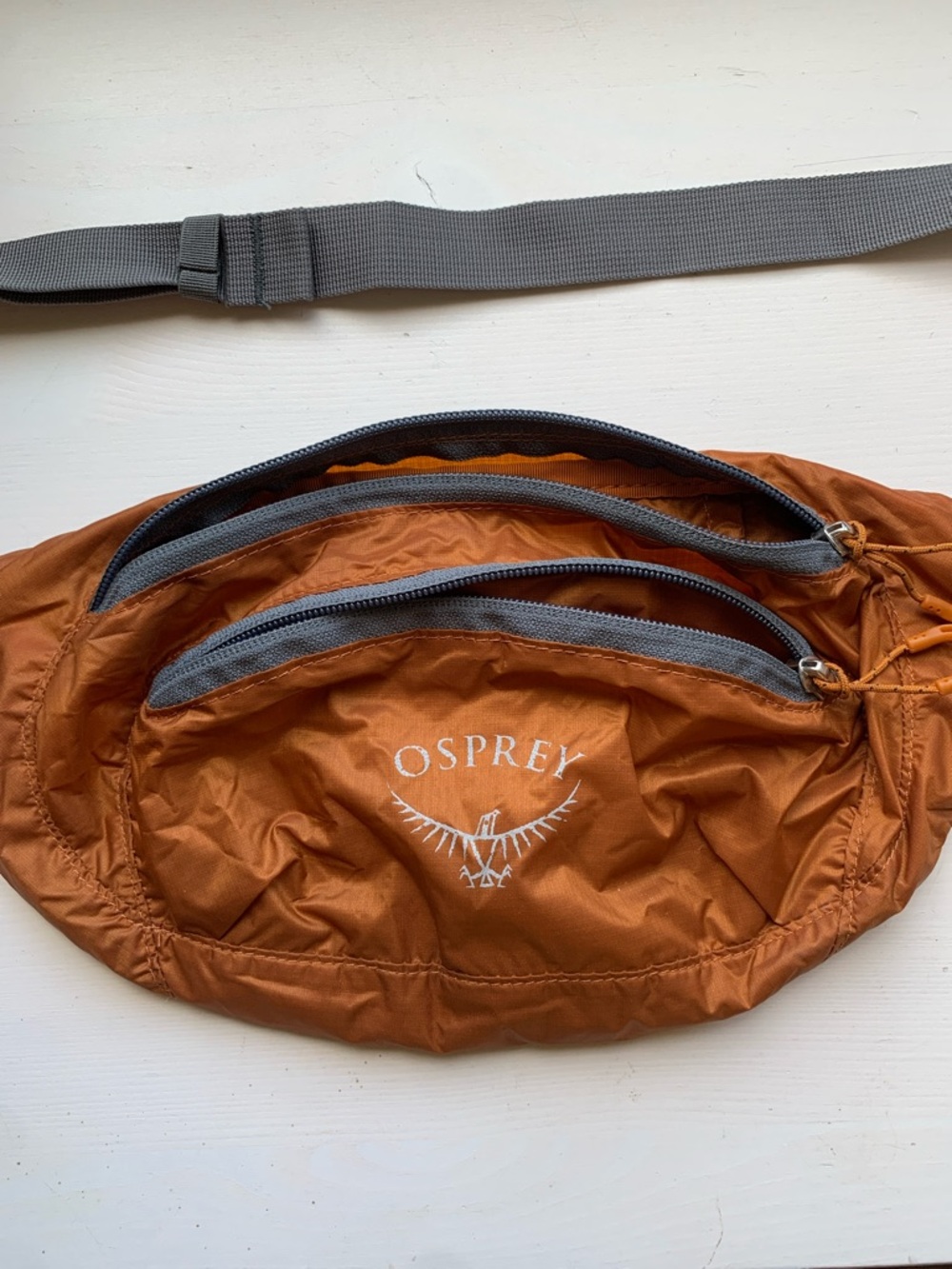OSPREY Rust Orange and Gray Waist Pack